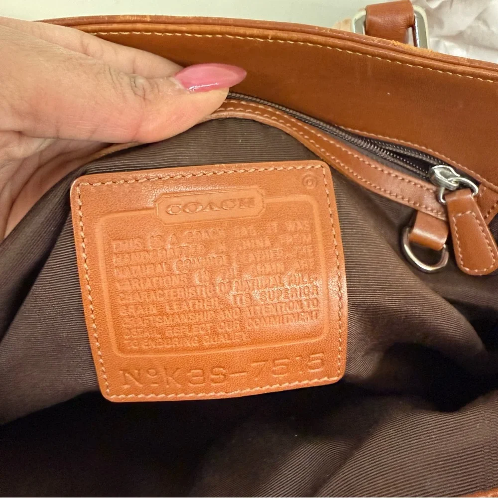 Vintage Brown Coach Hampton Business Tote